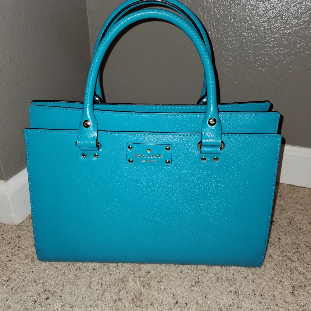 Turquoise Kate Spade purse